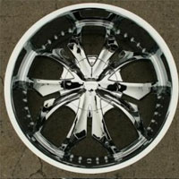22" x 8.5" Inch Triple Plated Chrome Automotive Rims 22" Wheels - Set of Four