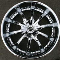 22" x 8.5" Inch Triple Plated Chrome Automotive Rims 22" Wheels - Set of Four