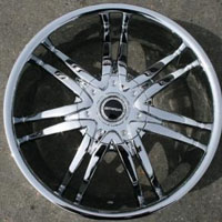 20" x 8.5" Triple Plated Chrome FWD Automotive Rims 20" Wheels Set of Four