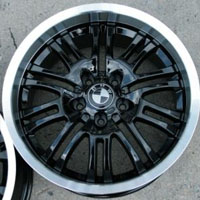 18 x 8.0 / 18 x 9.0 Inch Black w/ Machined Lip Automotive Rims 18" Wheels - Set of 4