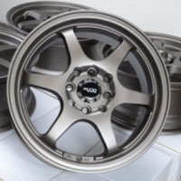 15 Inch Matte Bronze Lip Automotive Rims 15" Wheels - Set of 4