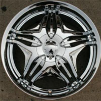 20 x 8.5 Inch Triple Plated Chrome Automotive Rims 20" Wheels Set of Four