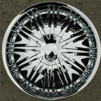 20" x 8.5" Triple Plated Chrome Automotive Rims 20" Wheels Set of Four
