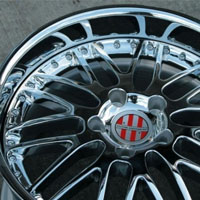 19 x 8.5 / 19 x 11.5 Inch Triple Plated Chrome Automotive Rims 19" Wheels - Set of 4