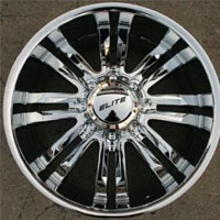 20" x 9.0" Inch Triple Plated Chrome Finish 8 Lug Automotive Rims - 20" Wheels - Set of Four