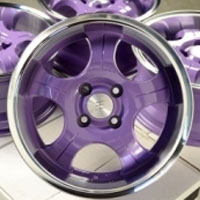 15 Inch Purple Automotive Rims 15" Wheels - Set of 4