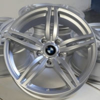 17 Inch Silver w/ BMW Emblem Automotive Rims 17" Wheels - Set of 4
