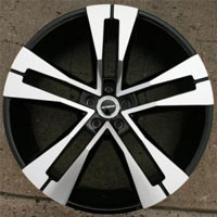 22" x 8.5" Inch Gloss Black w/ Machined Face Automotive Rims 22" Wheels - Set of Four