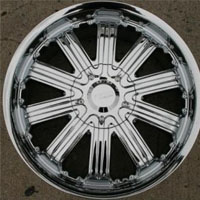 20 x 8.5 Inch Triple Plated Chrome Automotive Royal Rims - Set of Four