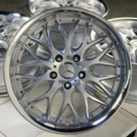 17 Inch Silver w/ Polished Lip Automotive Rims 17" Wheels - Set of 4