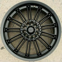 20 x 7.5 Inch Full Matte Black Automotive Rims 20" Wheels - Set of 4