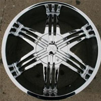 Set of Four 20" x 8.5" Inch Automotive Rims w/ Triple Plated Chrome Finish