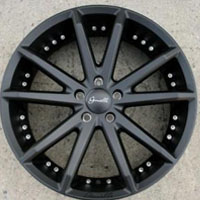 20 x 8.0 Inch Matte Black Automotive Rims 20" Wheels - Set of 4