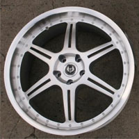 20 x 8.5 / 20 x 9.5 Inch Hyper Silver w/ Machined Lip Automotive Rims 20" Wheels Set of 4
