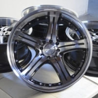 17 Inch Black Automotive Rims 17" Wheels - Set of 4