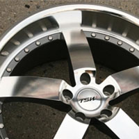 19 x 8.0 / 19 x 9.5 - Gunmetal with Machined Face & Lip Automotive Rims 19" Wheels - Set of 4
