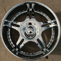 22" x 9.0" Inch Triple Plated Chrome Automotive Rims 22" Wheels - Set of 4