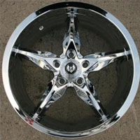 18 x 8.5 Inch Triple Plated Chrome Automotive Rims 18" Wheels - Set of 4