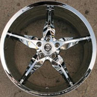 20" x 8.5" Inch Triple Plated Chrome Automotive Rims 20" Wheels Set of 4 FWD