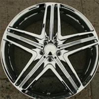 22" x 8.5" Inch Triple Plated Chrome Automotive Rims 22" Wheels - Set of Four