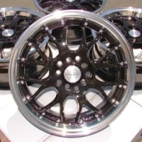 16 Inch Black Automotive Rims 16" Wheels - Set of 4