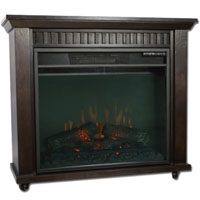High Quality Cherry Finish Electric Fireplace Heater