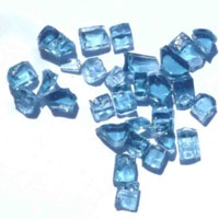 High Grade Blue Arctic Flame Glass