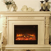 High Quality LED Freestanding Electric Fireplace W/Remote Control