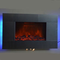 Brand New 36" Wall Mounted Electric Fireplace Heater Romantic Blacklight 5200BTUs