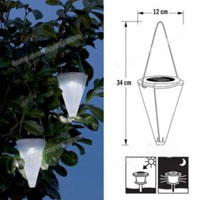 Set of 3 Environmental Protection LED Solar Powered Garden Lights