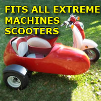 Extreme Machines Side Car Scooter Moped Sidecar Kit