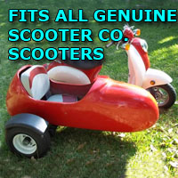 Genuine Scooter Company Side Car Scooter Moped Sidecar Kit