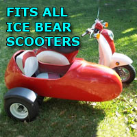 Ice Bear Side Car Scooter Moped Sidecar Kit