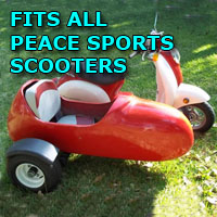 Peace Sports Side Car Scooter Moped Sidecar Kit