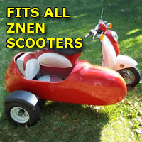 Znen Side Car Scooter Moped Sidecar Kit