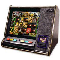 Dual Game Cherry Master Switcher System With 19" LCD Countertop Cabinet