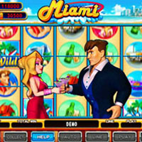 Miami Cherry Master LCD Video Slot Machine Game