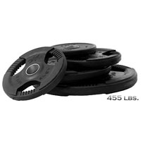 Premium Rubber Coated Olympic Weight Set with Olympic Bar