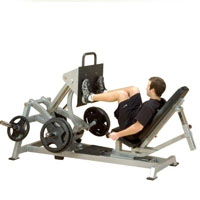 Leverage Horizontal Leg Press Workout Machine