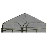 6' x 8' Expanded Metal Peaked Top for Dog Runs and Aviaries