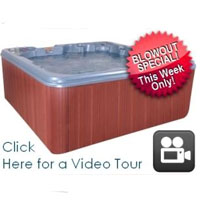 QCA 7 Person Plug & Play Hot Tub Spa with 26 Jets