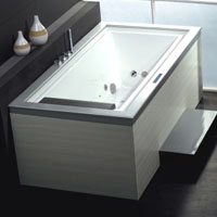 Whisper Ariel AM146 Negative Edge Whirlpool Bath Tub