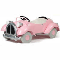 Brand New Pink Speedster Metal Pedal Car