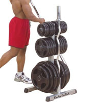 Body Solid Olympic Plate Tree & Bar Holder