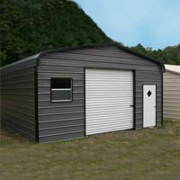 18' x 26' x 9' Standard Eco-Friendly Steel Carport Garage - Installation Included