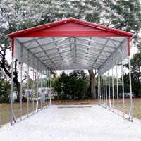 18' x 41' x 12' Vertical Roof Eco-Friendly Steel Carport - Installation Included
