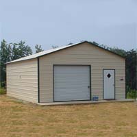 20' x 26' x 9' Boxed Eave Eco-Friendly Steel Carport Garage - Installation Included