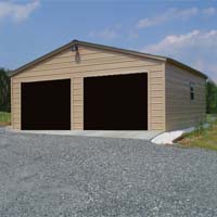 26' x 31' x 10' Vertical Roof Eco-Friendly Steel Carport Garage - Installation Included