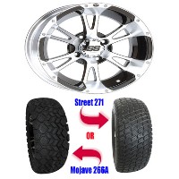 Brand New 23" Lifted Golf Cart Tires and 12" ITP SS112 Wheels Set