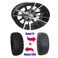 Brand New 23" Lifted Golf Cart Tires and 12" RHOX Impaler Wheels Set